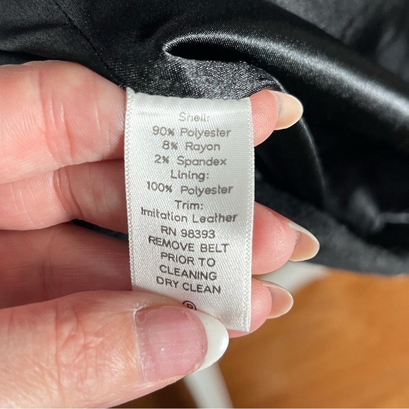 Dennis Basso Black Pea Coat Size Medium Corpcore Professional Career - Picture 5 of 7